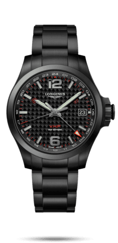 Longines Conquest V.H.P. GMT 41 PVD / Carbon / Bracelet