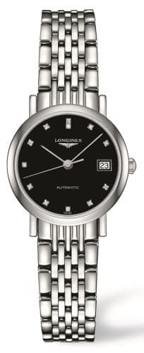 Longines Elegant Collection 25.5 Automatic Stainless Steel / Black / Bracelet