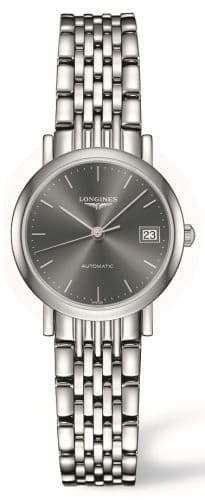 Longines Elegant Collection 25.5 Automatic Stainless Steel / Grey / Bracelet