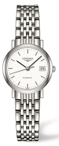 Longines Elegant Collection 25.5 Automatic Stainless Steel / White / Bracelet