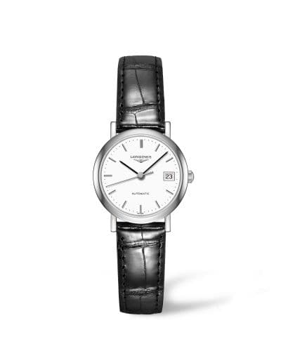 Longines Elegant Collection 25.5 Automatic Stainless Steel / White / Strap