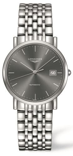 Longines Elegant Collection 34.5 Automatic Stainless Steel / Grey / bracelet