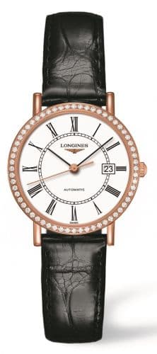 Longines Elegant Collection Automatic 29 Pink Gold / Diamond / White