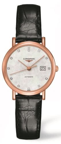 Longines Elegant Collection Automatic 29 Pink Gold / MOP