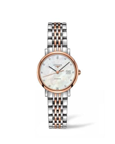 Longines Elegant Collection Automatic 29 Stainless Steel / Pink Gold / MOP