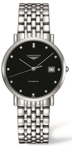 Longines Elegant Collection Automatic 37 Stainless Steel / Black / Bracelet