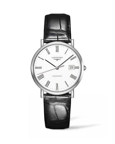 Longines Elegant Collection Automatic 37 Stainless Steel / White / Strap