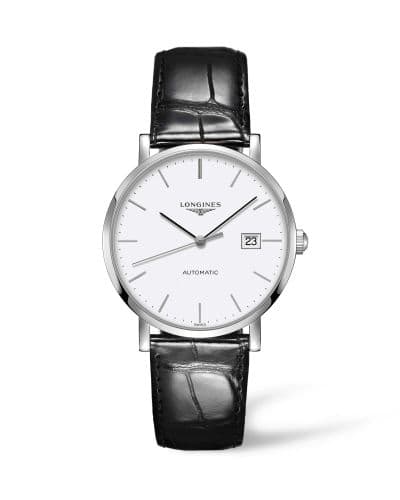 Longines Elegant Collection Automatic 39 Stainless Steel / White / Strap