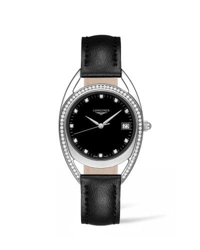 Longines Equestrian Horseshoe 34 Diamond / Black