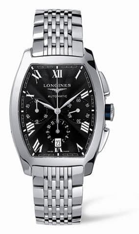 Longines Evidenza Chronograph Black Bracelet