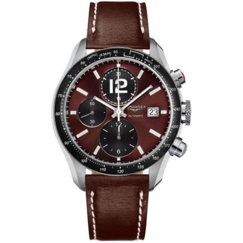 Longines GrandeVitesse Tachymeter Brown Strap XL