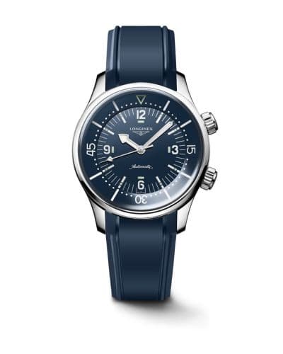 Longines Heritage Legend Diver 39 Stainless Steel / Blue / Rubber