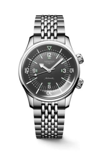 Longines Heritage Legend Diver 39 Stainless Steel / Grey / Bracelet