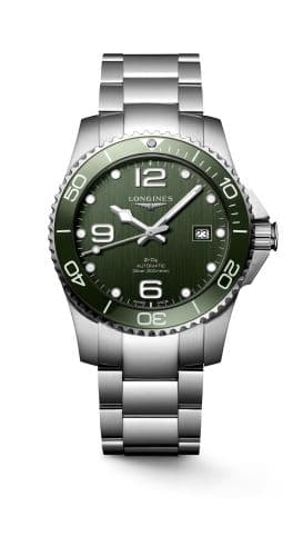 Longines HydroConquest 41 Automatic Stainless Steel / Ceramic / Green / Bracelet