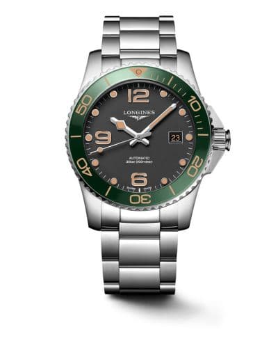Longines HydroConquest 41 Automatic Stainless Steel / Matte Black / Bracelet