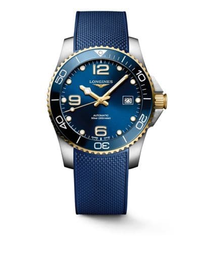 Longines HydroConquest 41 Automatic Stainless Steel - Yellow Gold / Blue / Rubber