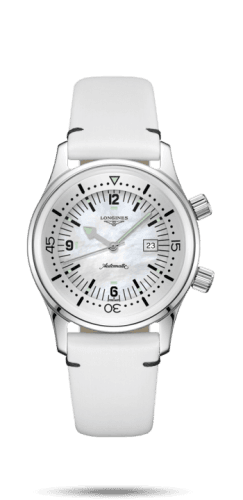 Longines Legend Diver 36 Stainless Steel / MOP / Strap