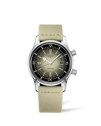 Longines Legend Diver Date Stainless Steel / Beige