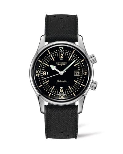 Longines Legend Diver Date Stainless Steel / Black / Rubber