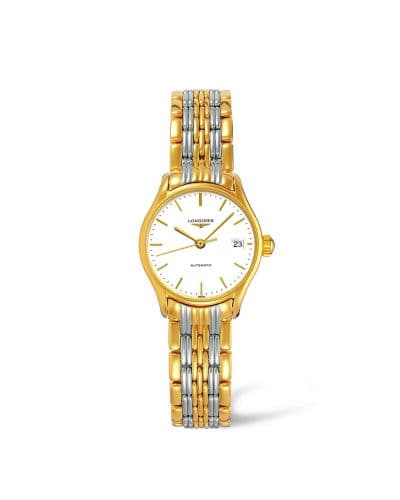 Longines Lyre 25 Automatic PVD Gold / White / Bracelet