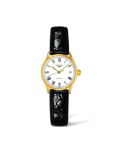 Longines Lyre 25 Automatic PVD Gold / White - Roman