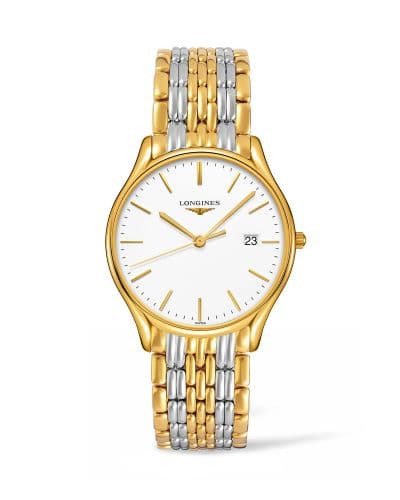 Longines Lyre Quartz 38.5mm Two Tone / White