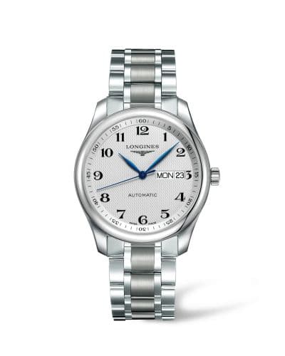 Longines Master Collection 38.5 Day Date Stainless Steel / Silver-Arabic / Bracelet