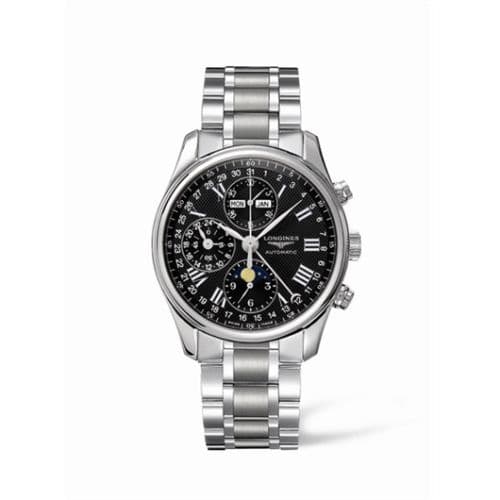 Longines Master Collection 40 Chronograph Calendar Stainless Steel / Black / Bracelet