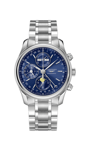Longines Master Collection 40 Chronograph Calendar Stainless Steel / Blue / Bracelet