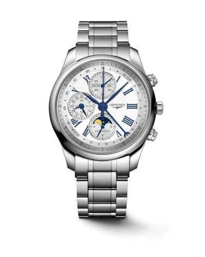 Longines Master Collection 42 Chronograph Calendar Stainless Steel / Silver / Bracelet