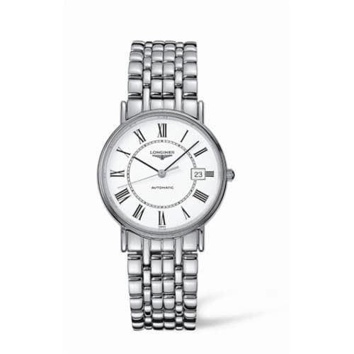 Longines Presence 34.5 Automatic Stainless Steel Roman Bracelet