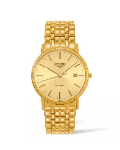 Longines Presence 38.5 Automatic PVD Gold / Champagne / Bracelet