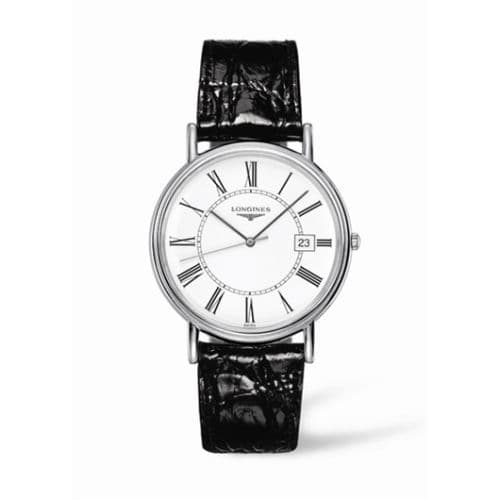 Longines Presence 38.5 Quartz Stainless Steel / White - Roman