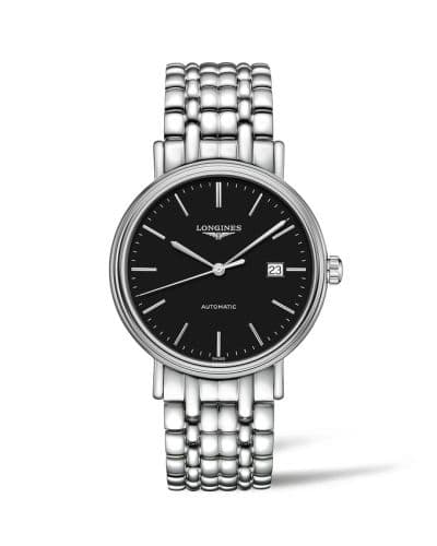 Longines Presence 40 Automatic Stainless Steel / Black / Bracelet