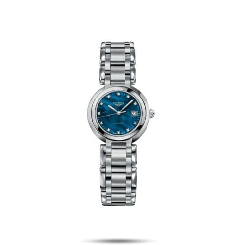 Longines PrimaLuna Automatic 26.5 Stainless Steel / Blue MOP / Bracelet