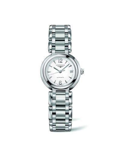 Longines PrimaLuna Automatic 26.5 Stainless Steel / White / Bracelet