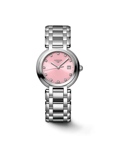 Longines PrimaLuna Quartz 30 Stainless Steel / Pink / Bracelet