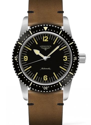 Longines Skin Diver Stainless Steel / Black / Calf