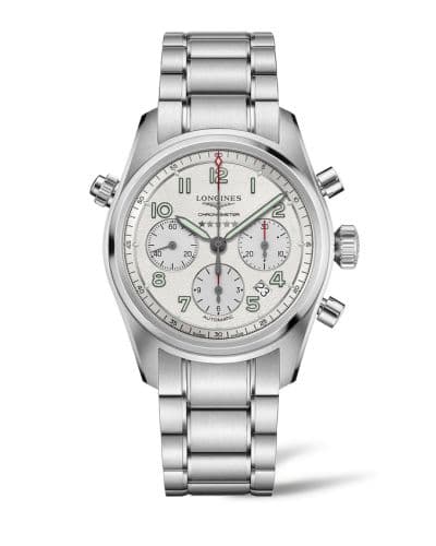 Longines Spirit Chronograph 42 Silver / Bracelet