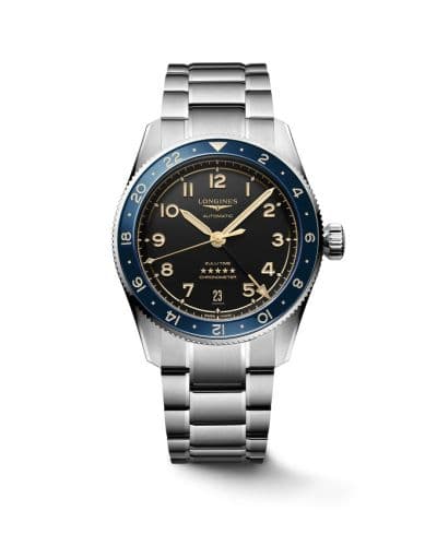 Longines Spirit Zulu Time 39 Stainless Steel / Black - Blue / Bracelet