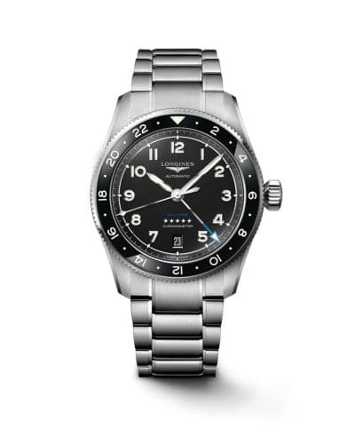 Longines Spirit Zulu Time 39 Stainless Steel / Black / Bracelet