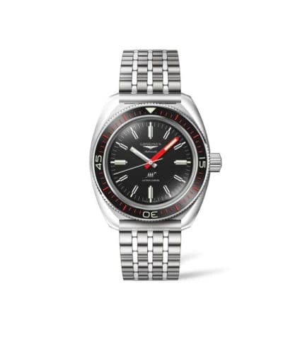 Longines Ultra-Chron Diver Stainless Steel / Black / Bracelet / Box Edition