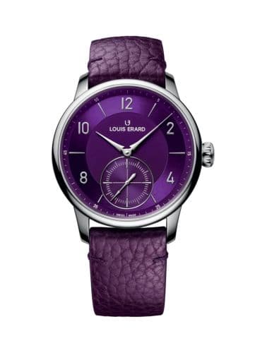 Louis Erard Excellence Petite Seconde 39 Stainless Steel / Violette