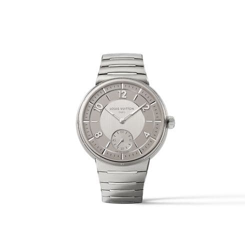 Louis Vuitton Tambour Automatic Stainless Steel / Silver / Bracelet