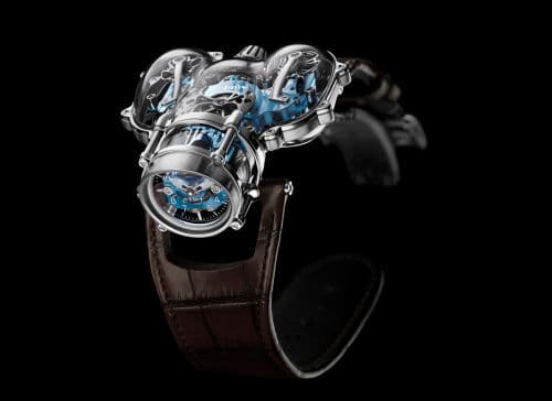 MB&F Horological Machine N°9 HM9 Sapphire Vision White Gold / Blue