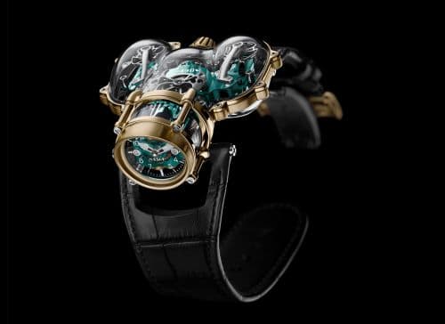 MB&F Horological Machine N°9 HM9 Sapphire Vision Yellow Gold / Green