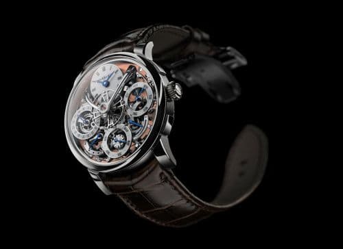 MB&F Legacy Machine Perpetual Stainless Steel / Salmon