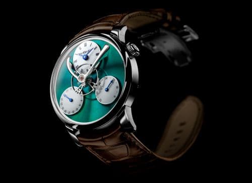 MB&F Legacy Machine Split Escapement Titanium / Green