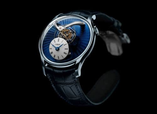 MB&F Legacy Machine Thunderdome The Hour Glass Tantalum / Blue