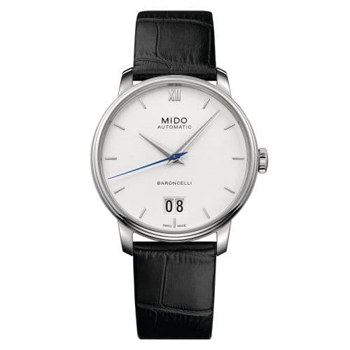Mido Baroncelli Big Date Stainless Steel / White